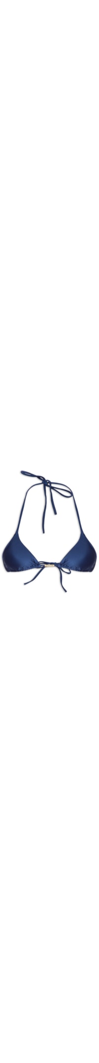 Top Cortininha Liso - Azul