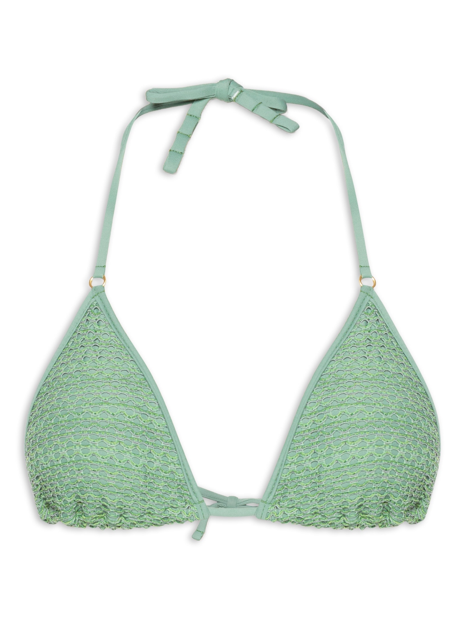 Top Cortininha Viés Mesh Malibu Verde Salinas