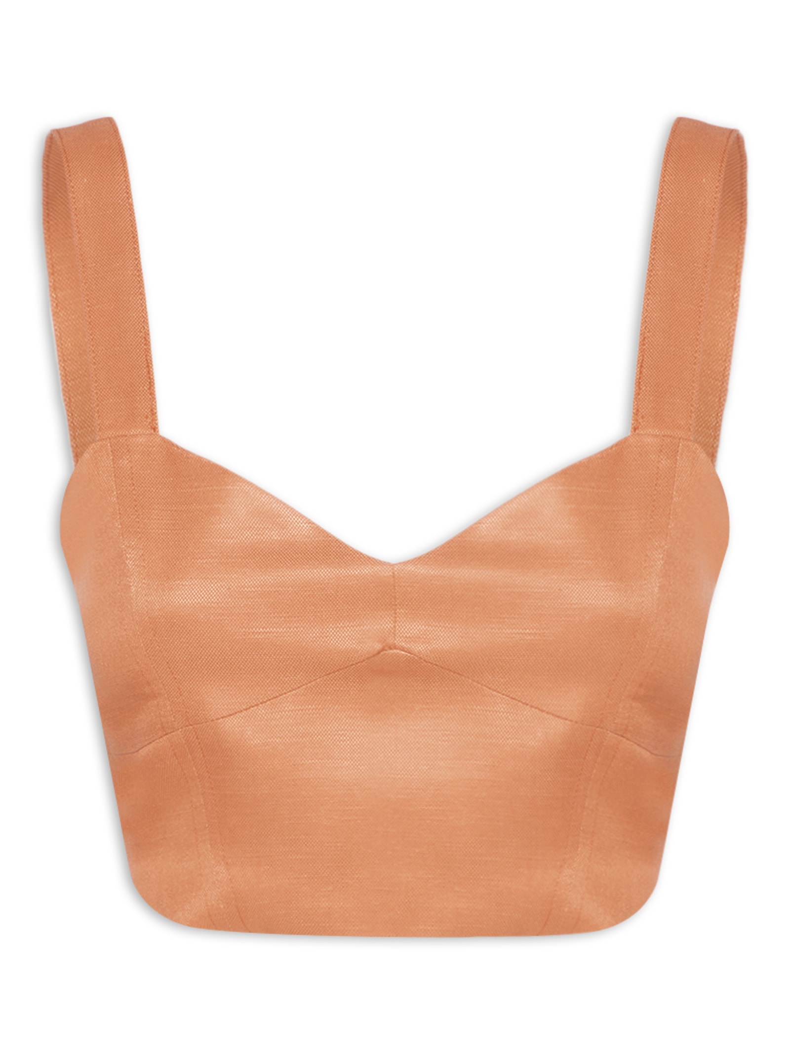 Top Cropped  Alça Larga Laranja  Market 33