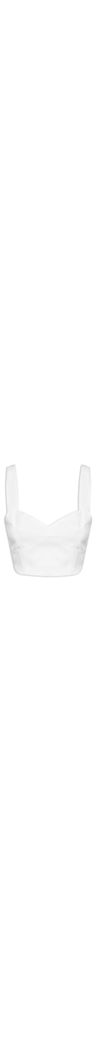 Top Cropped Alça Larga - Off White