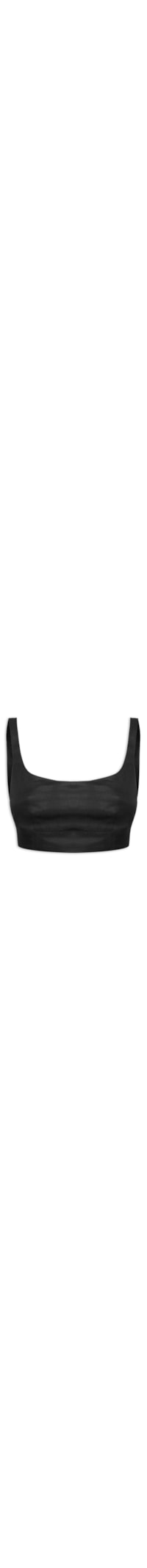 Top Cropped Alças - Preto