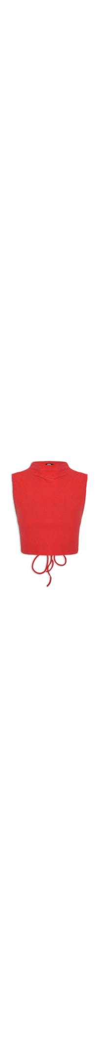 Top Cropped Amarração - Vermelho