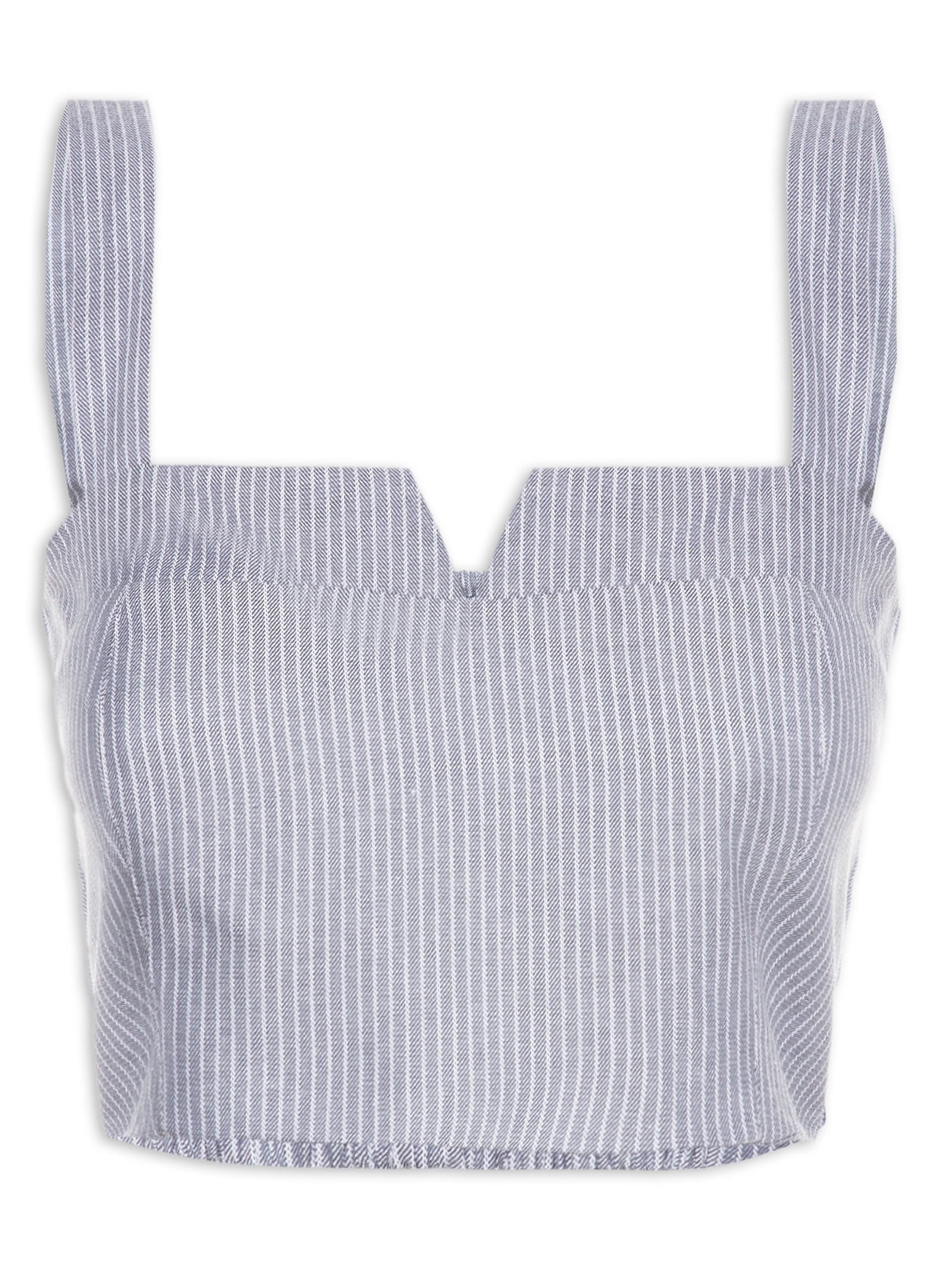 Top Cropped Bustiê Cinza Market 33