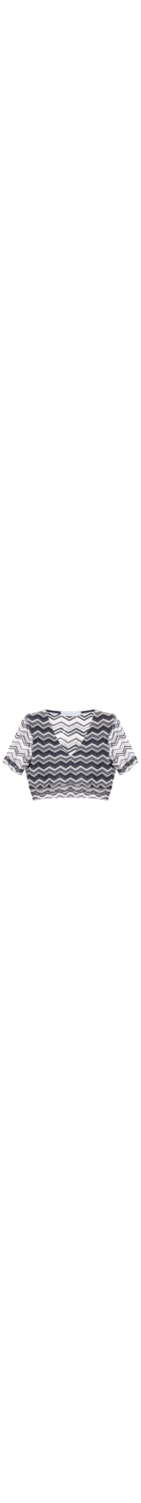 Top Cropped Chevron - Cinza