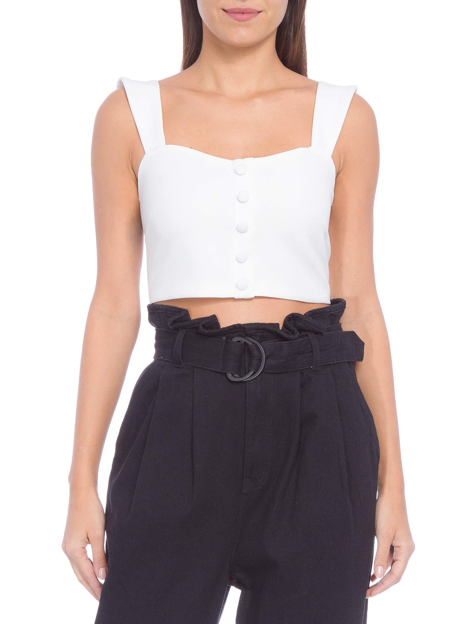 Top Cropped Com Botões Off White Market 33