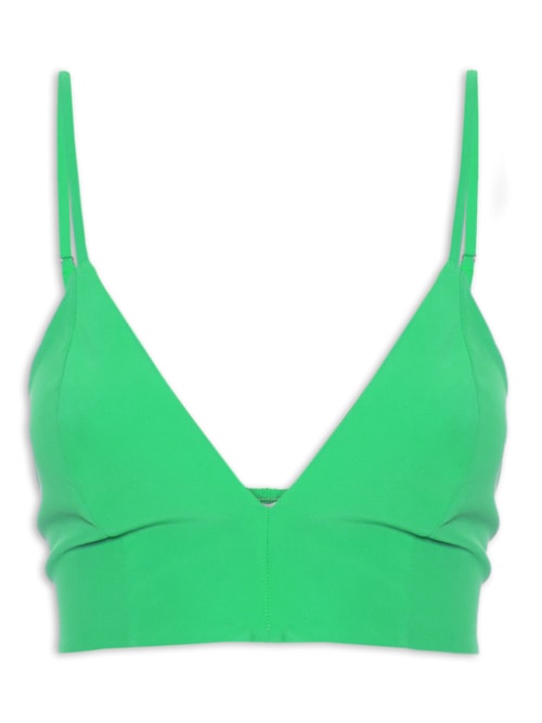 Top Cropped Cortininha – Verde