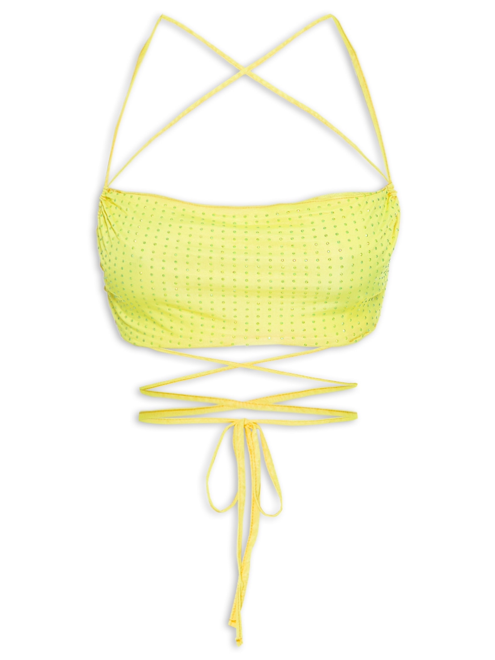 Top Cropped De Alça Amarelo My Favorite Things