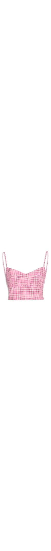 Top Cropped De Alça - Rosa