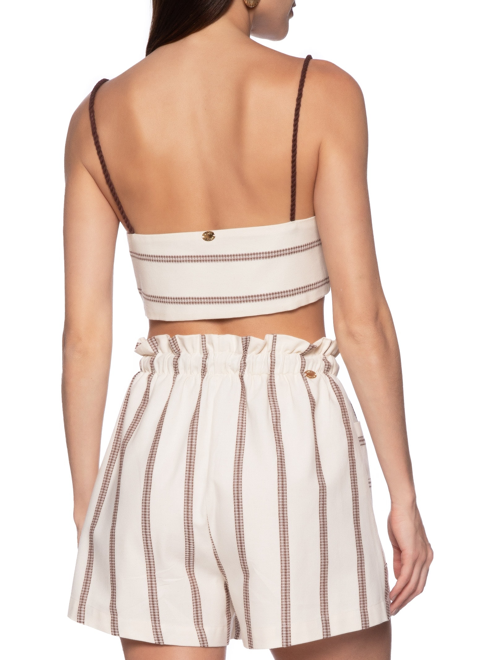 Top Cropped Double Off White Lança Perfume