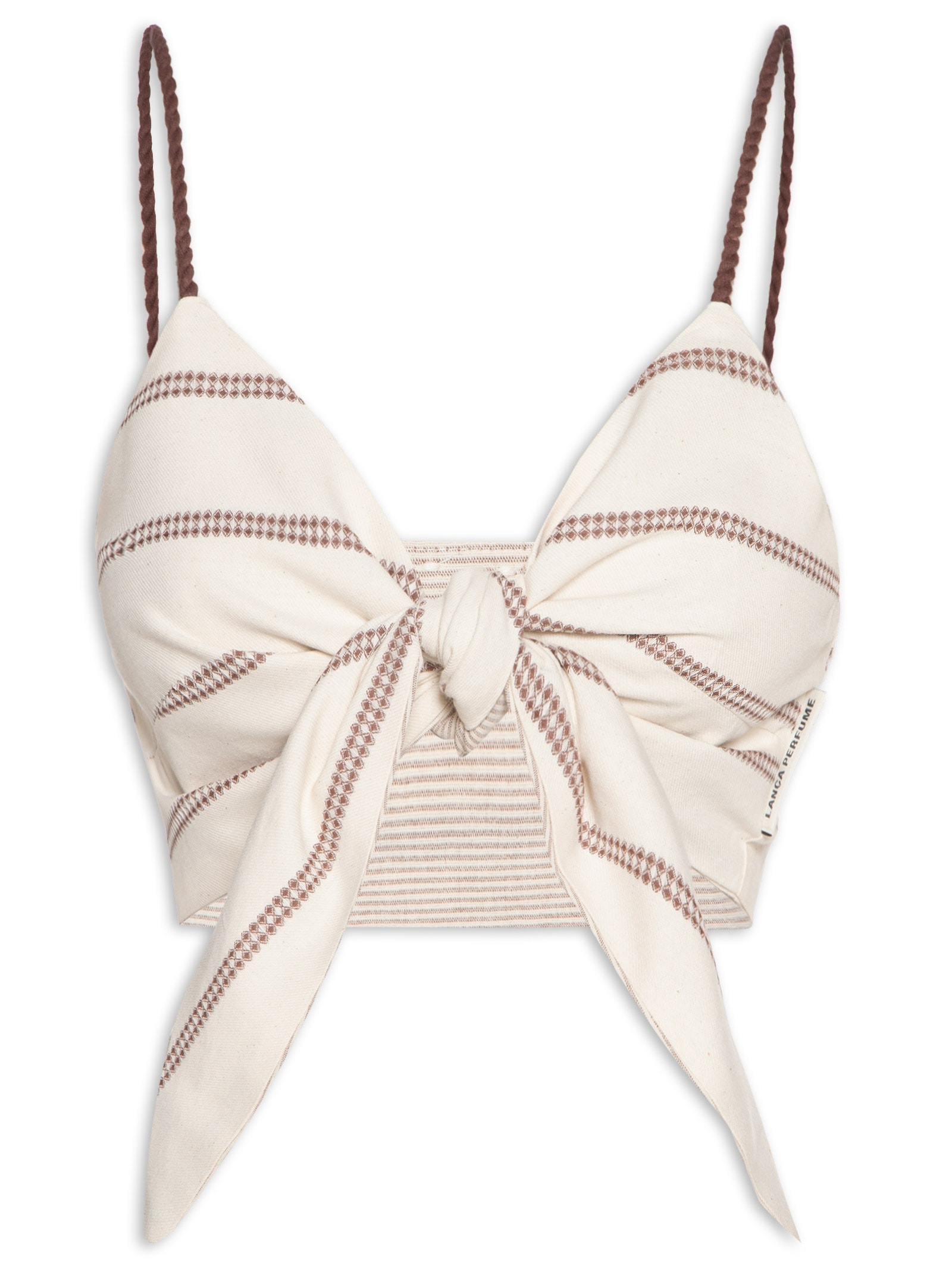 Top Cropped Double Off White Lança Perfume