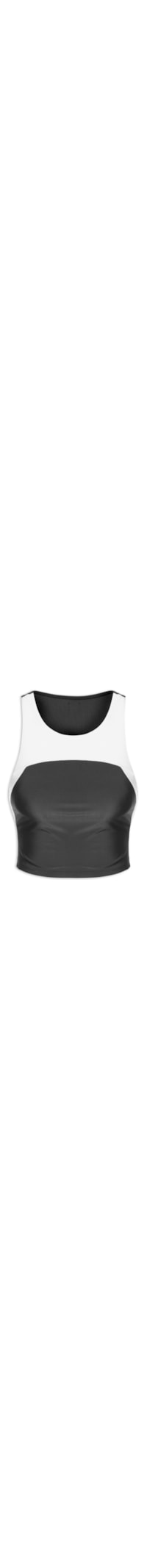 Top Cropped Liso - Preto