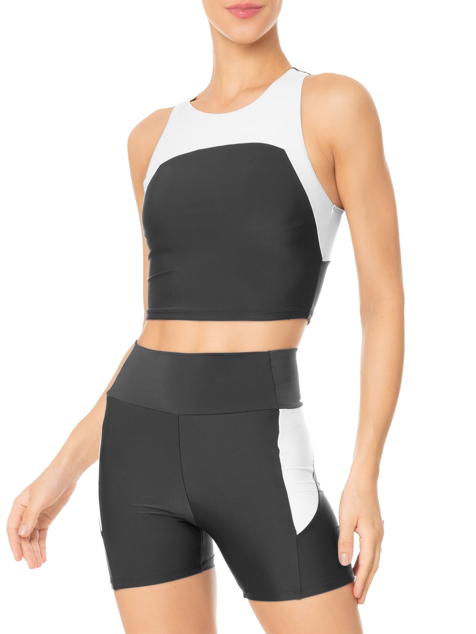 Top Cropped Liso Preto Body For Sure