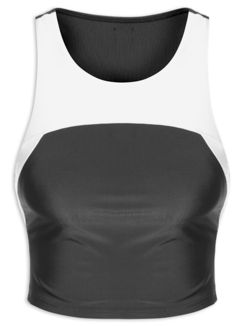 Top Cropped Liso – Preto