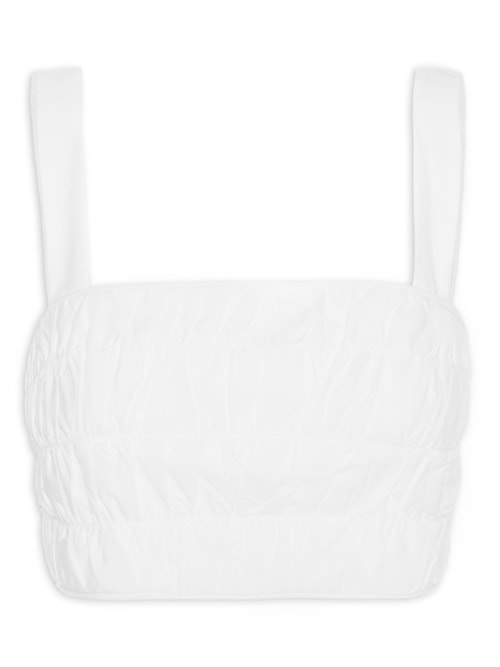 Top Cropped Pespontos – Branco