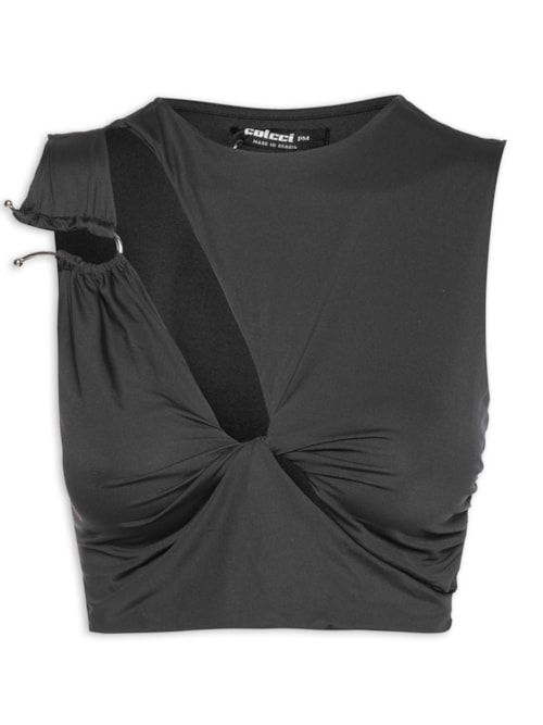 Top Cropped – Preto