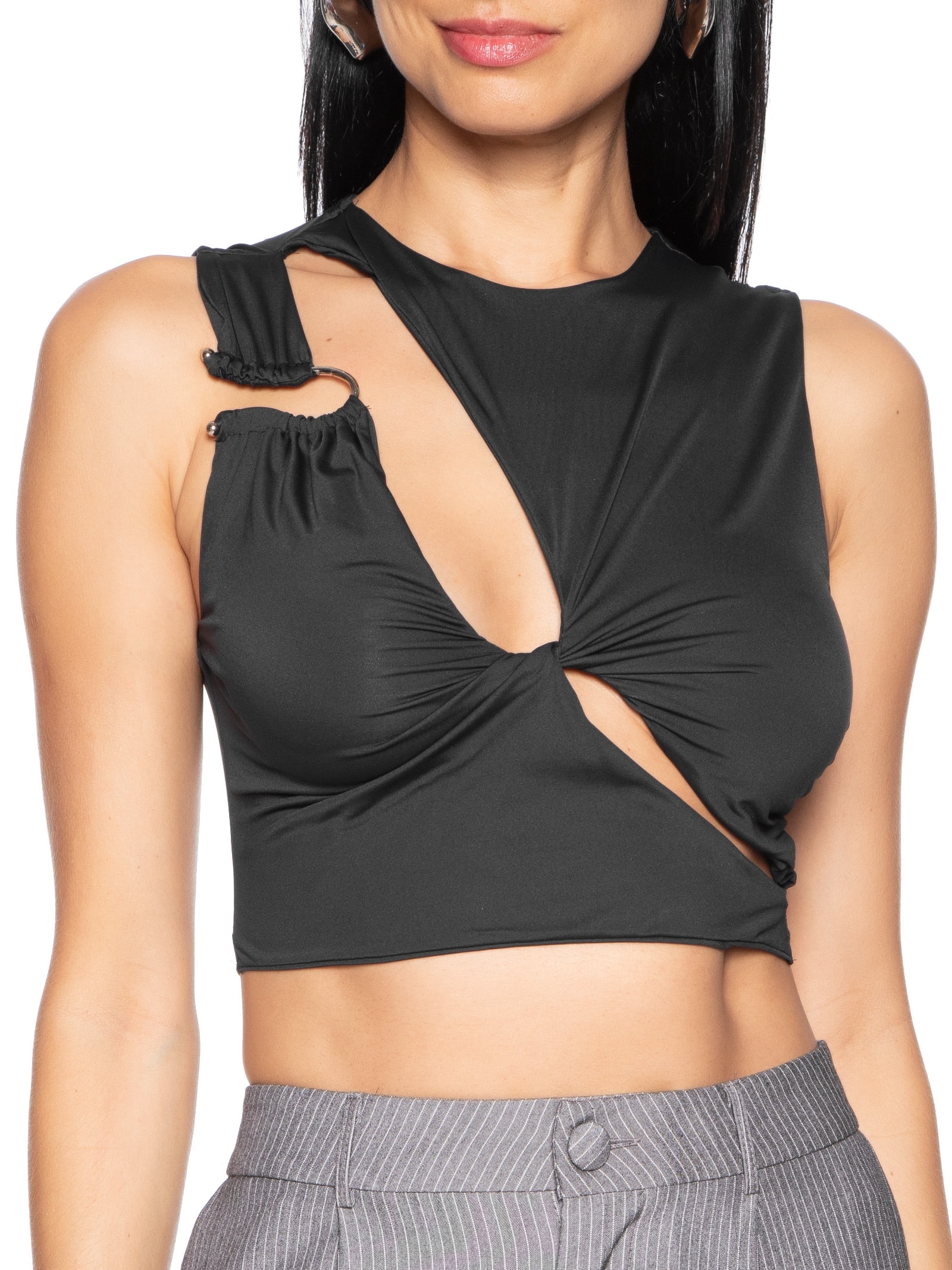 Top Cropped Preto Colcci