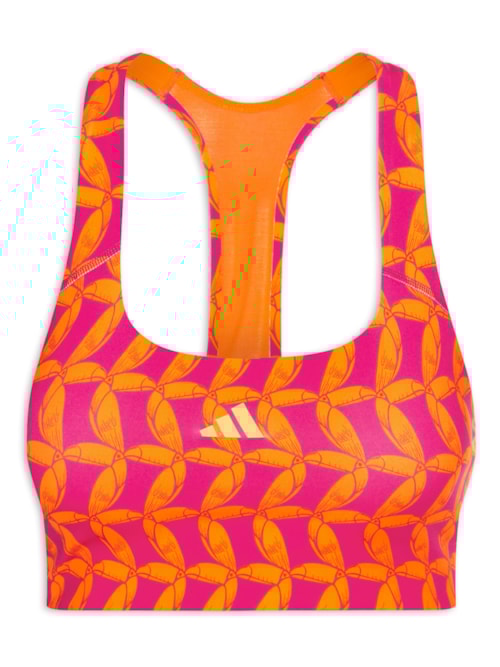 Top Cropped Suporte Médio – Laranja