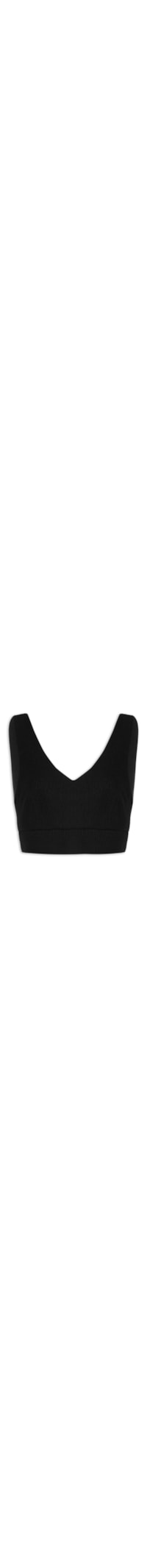 Top Cropped Texturizada - Preto