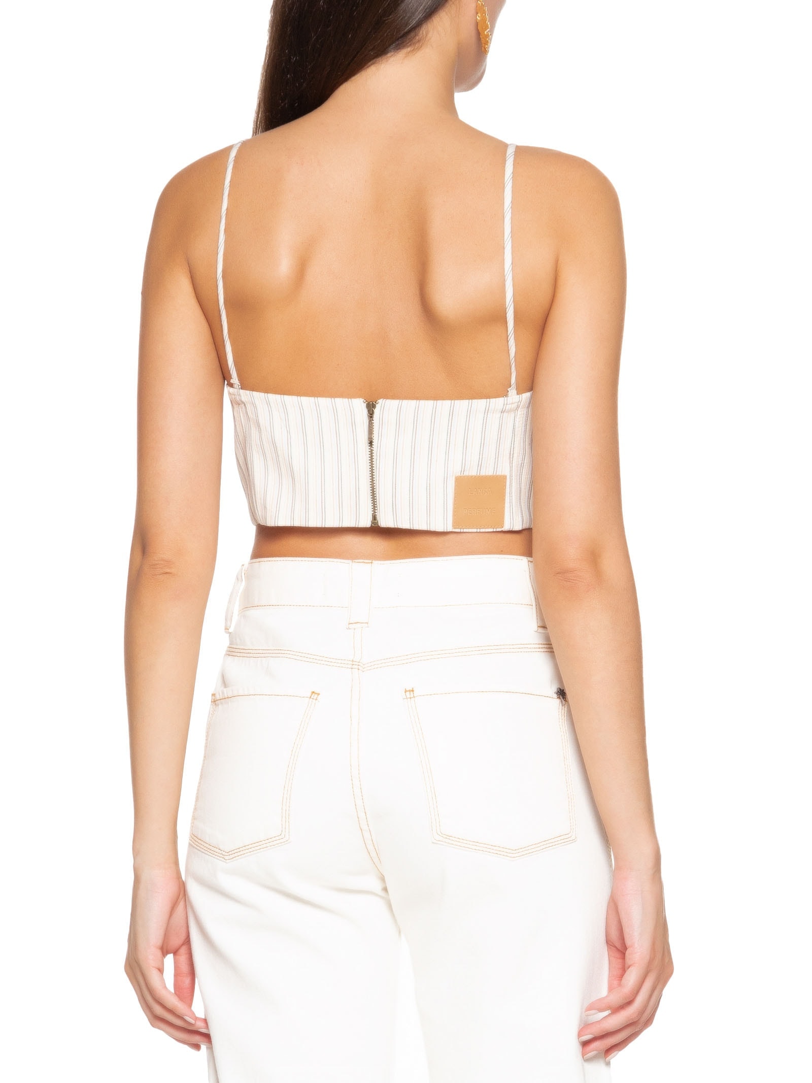 Top Cropped Tomara Que Caia Off White Lança Perfume