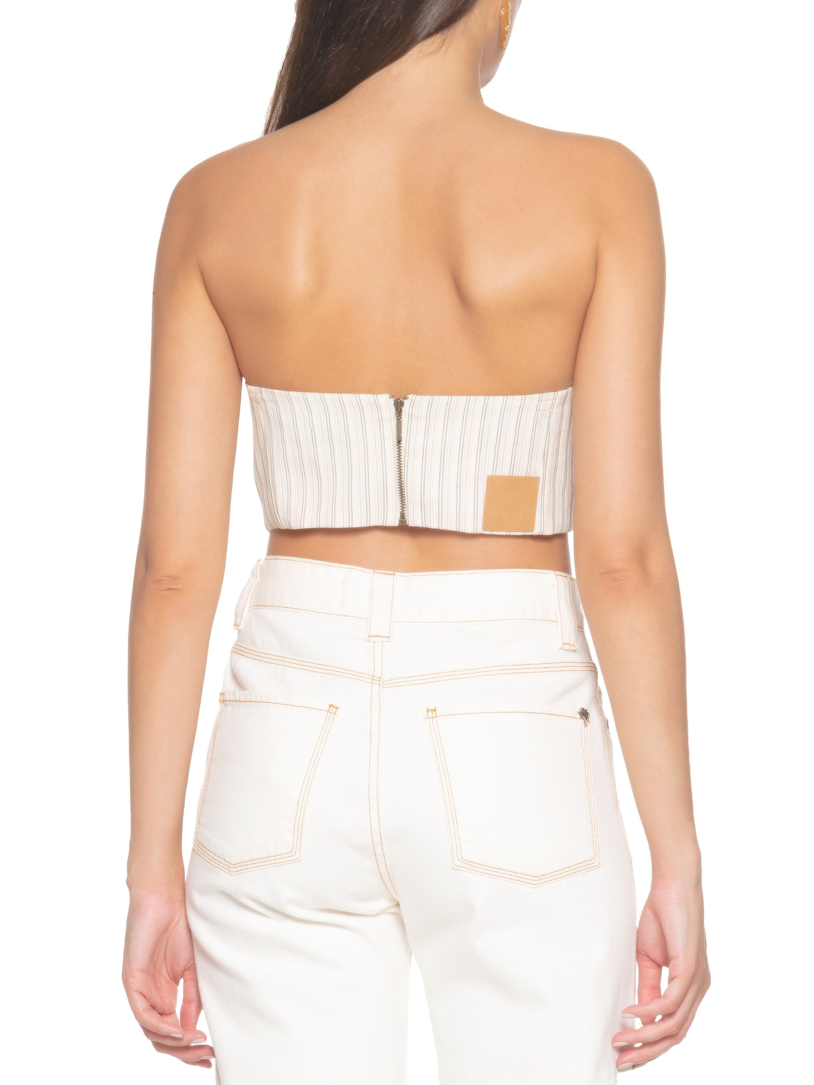 Top Cropped Tomara Que Caia Off White Lança Perfume