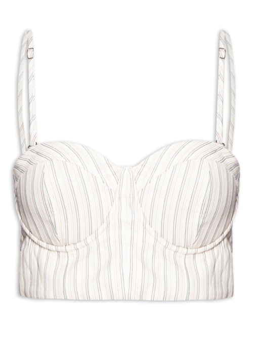 Top Cropped Tomara Que Caia – Off White