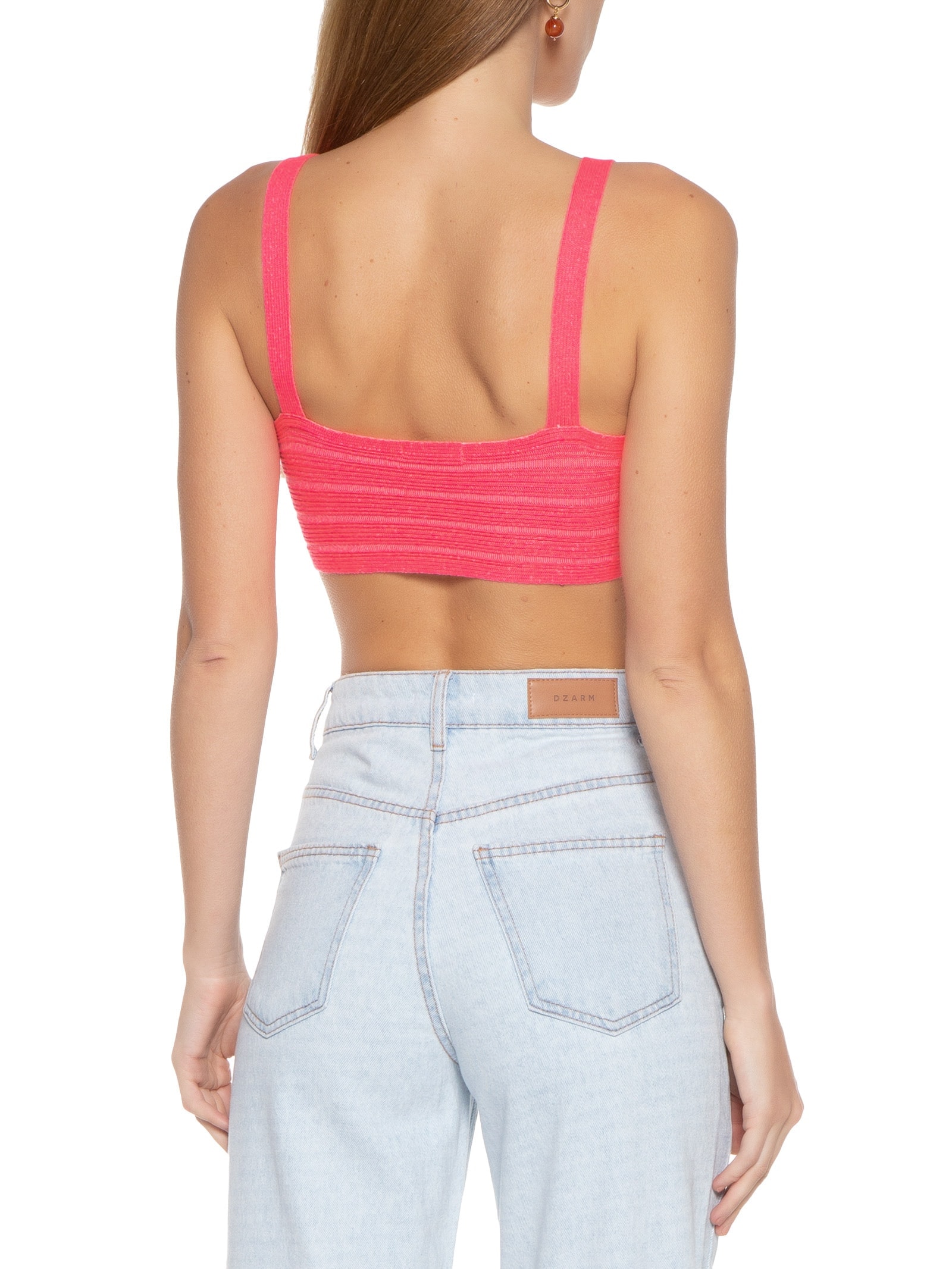 Top Cropped Tricot Rosa Market 33