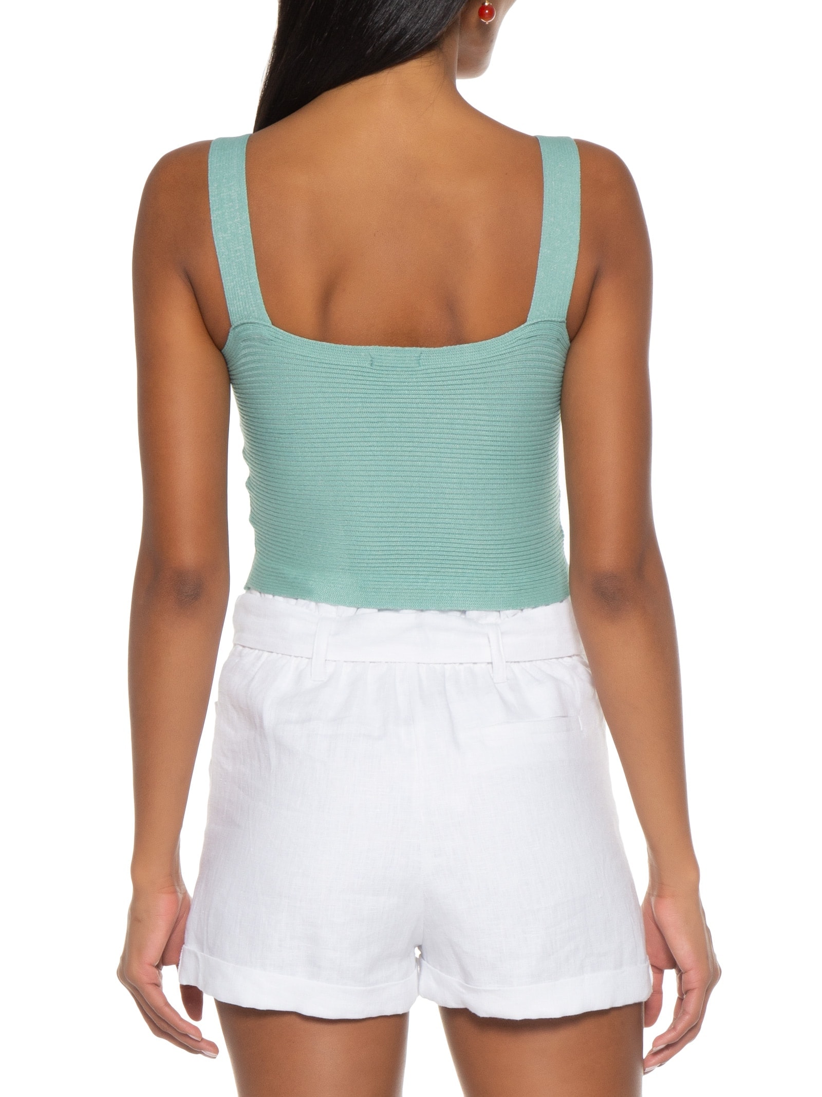 Top Cropped Verde Basiq