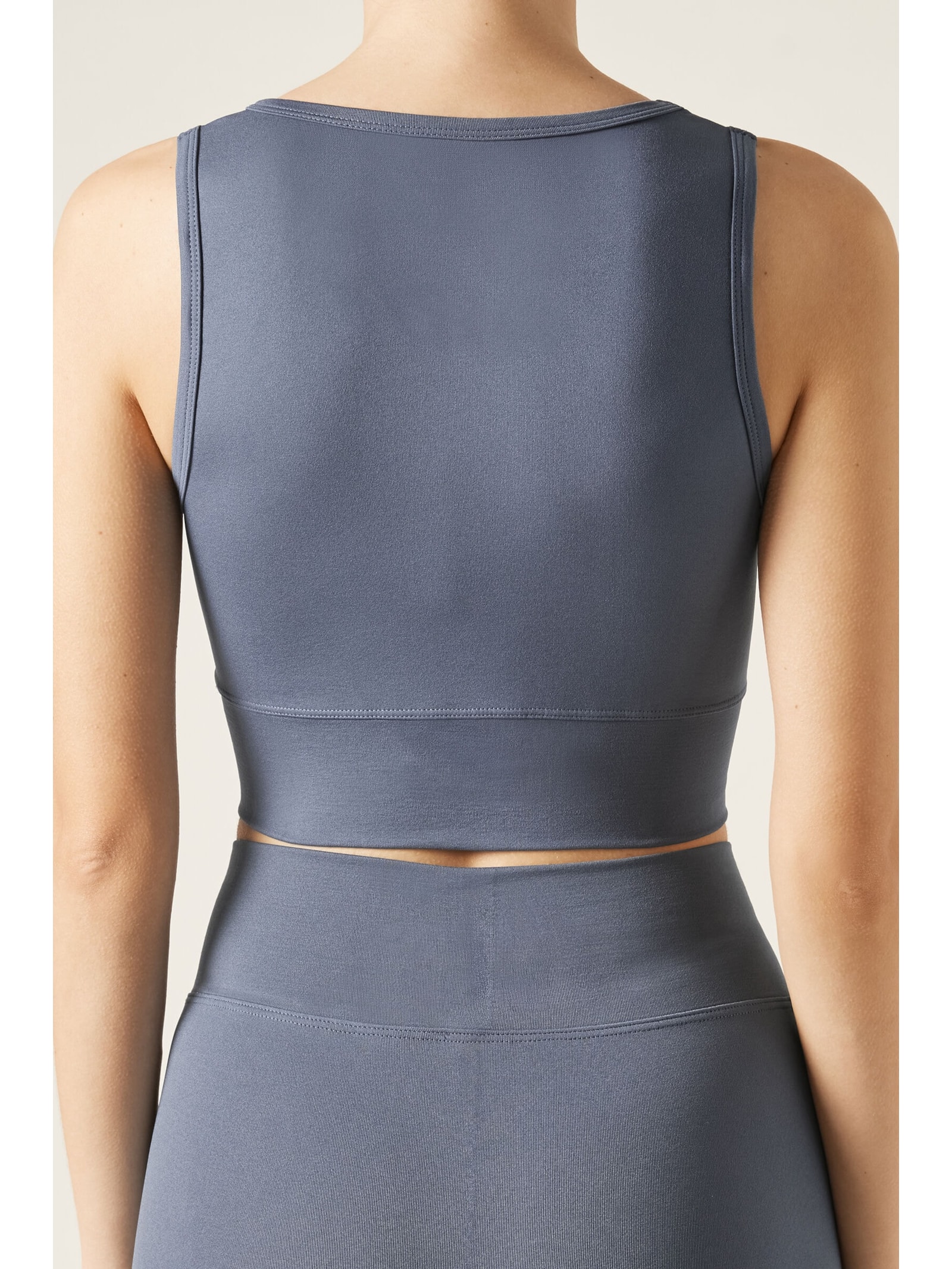Top Cruzado Liso Azul Calzedonia