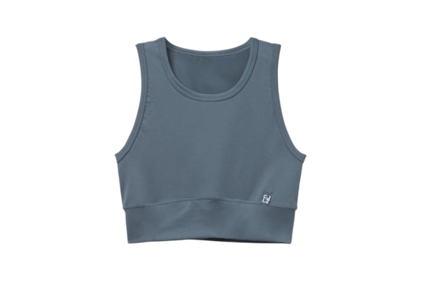 Top Cruzado Liso - Azul