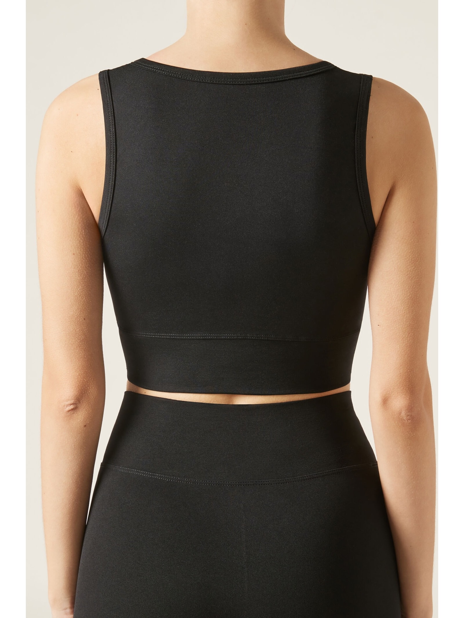 Top Cruzado Liso Preto Calzedonia