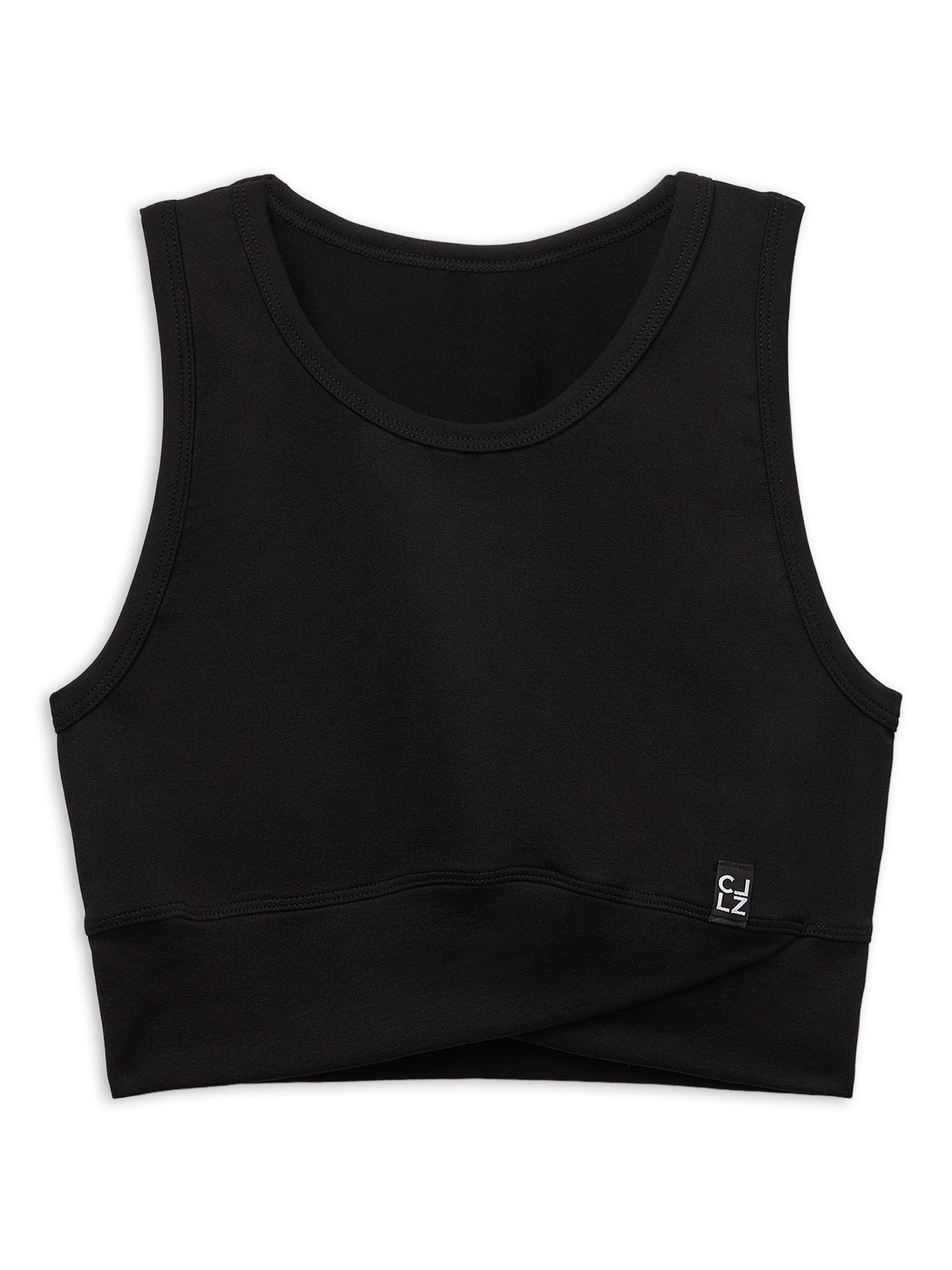 Top Cruzado Liso Preto Calzedonia