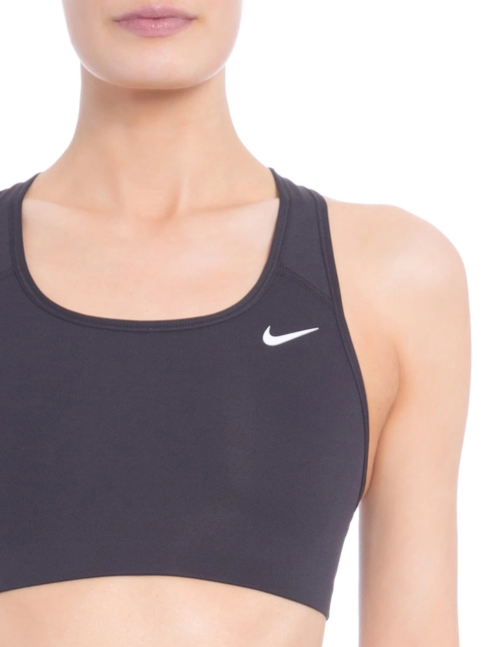 Top Curto Swoosh Preto Nike