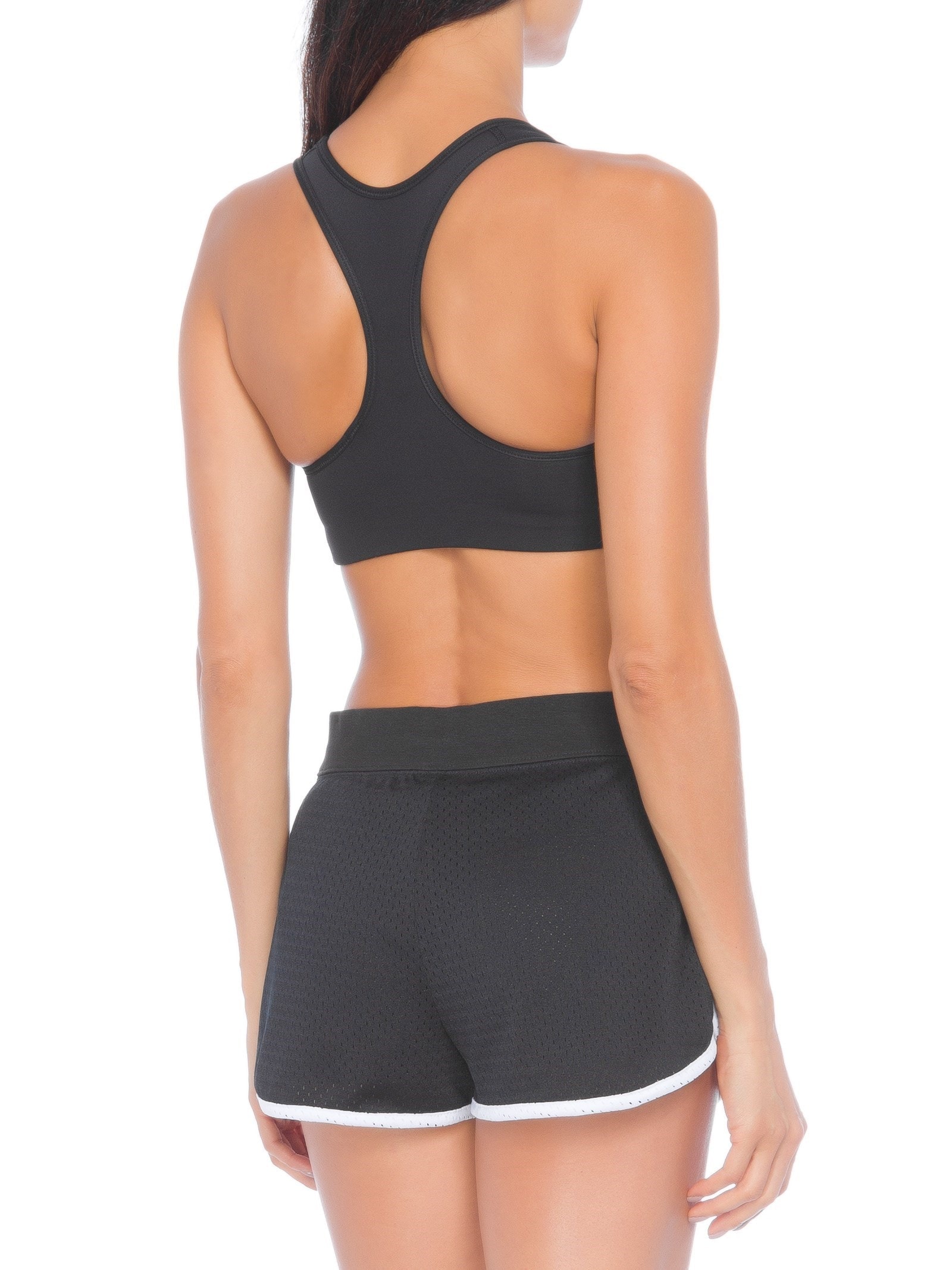 Top Curto Swoosh Preto Nike