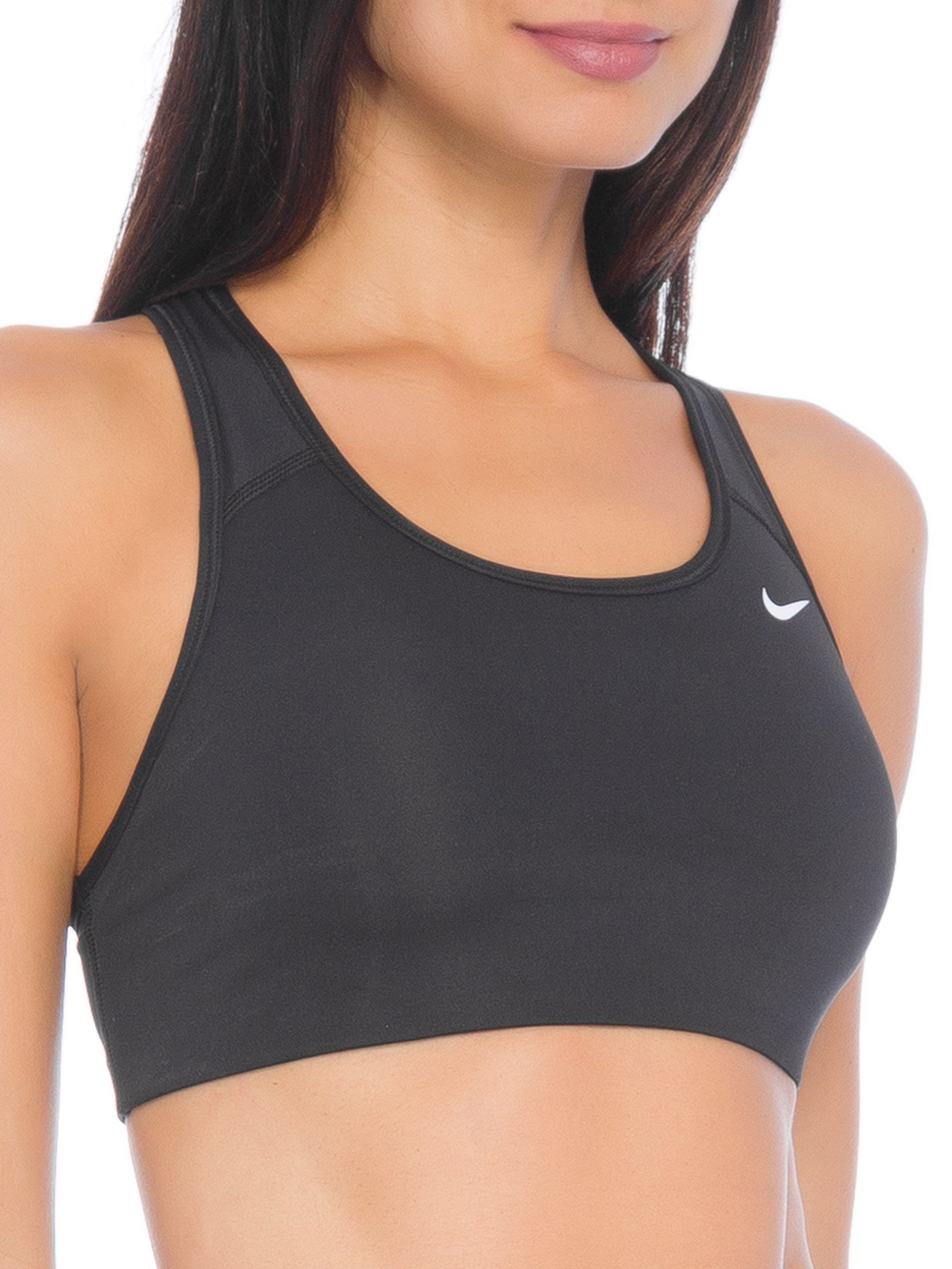 Top Curto Swoosh Preto Nike