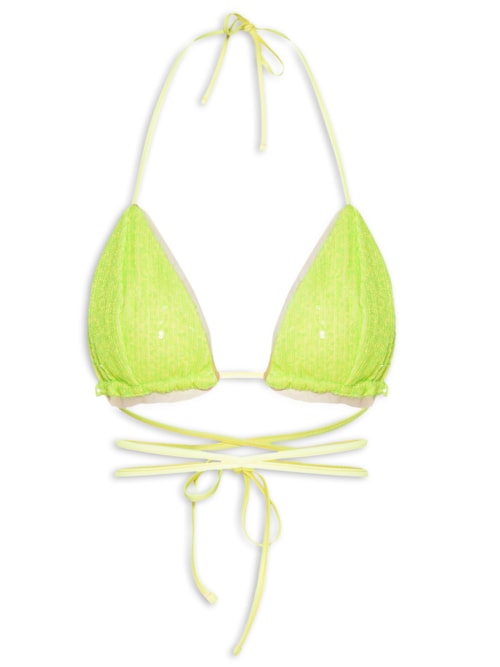 Top De Alça Com Amarração – Verde