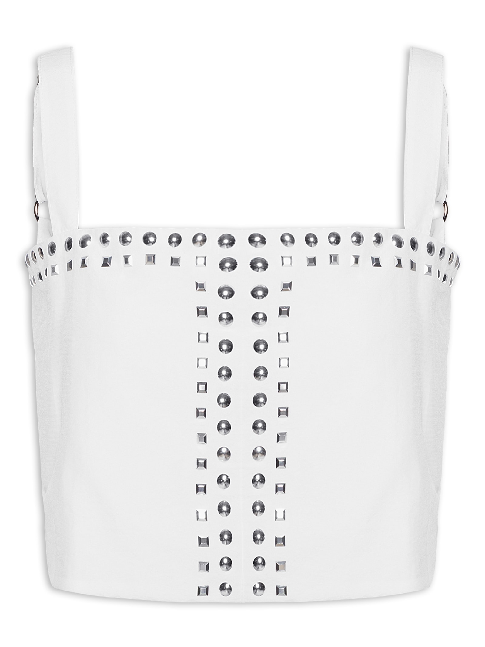 Top De Alças Cropped Branco Lança Perfume
