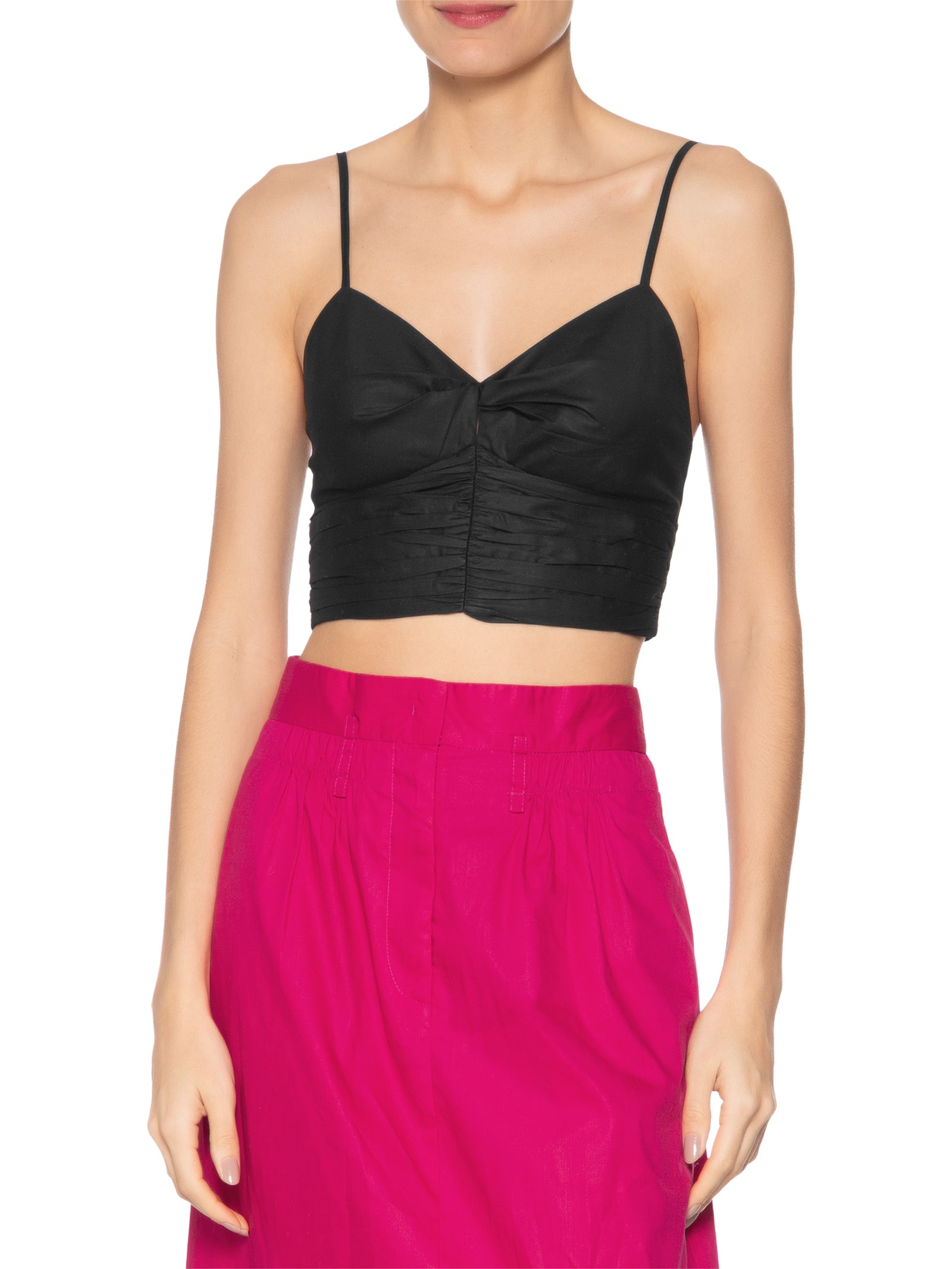 Top De Algodão Preto Animale