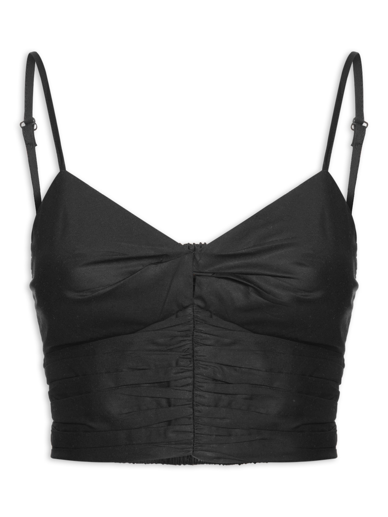 Top De Algodão Preto Animale