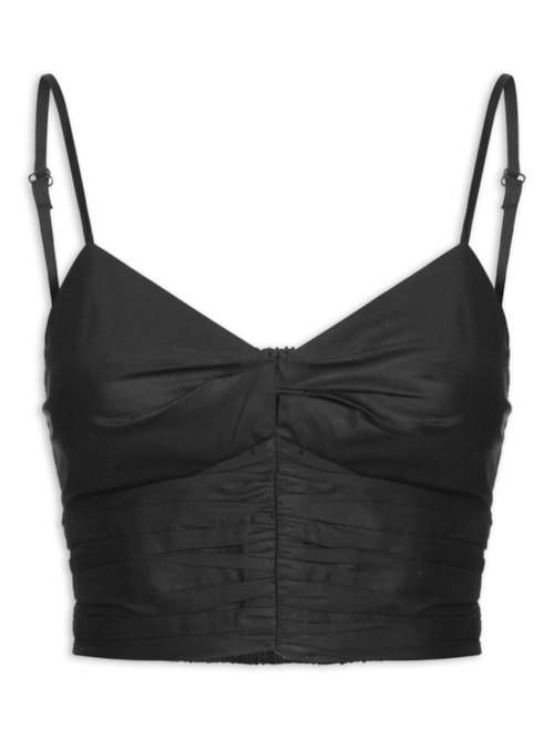 Top De Algodão – Preto
