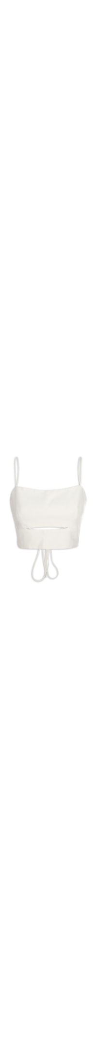 Top De Crepe Com Alça Amarração Costas - Off White