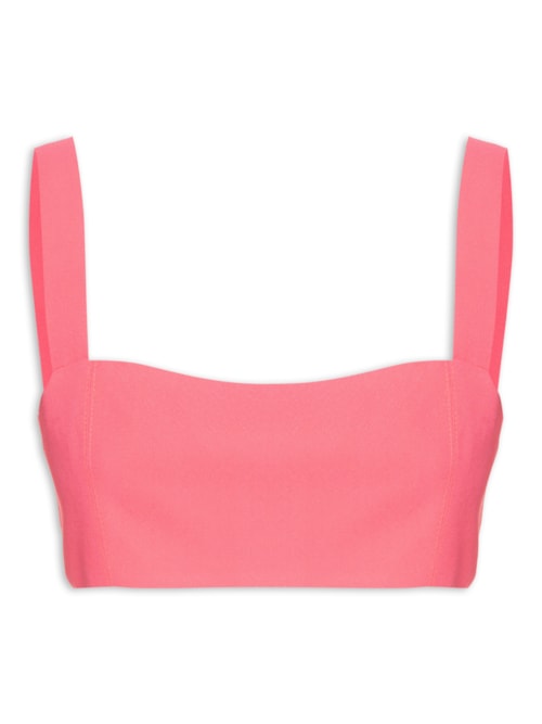 Top De Crepe Dupla Face - Rosa
