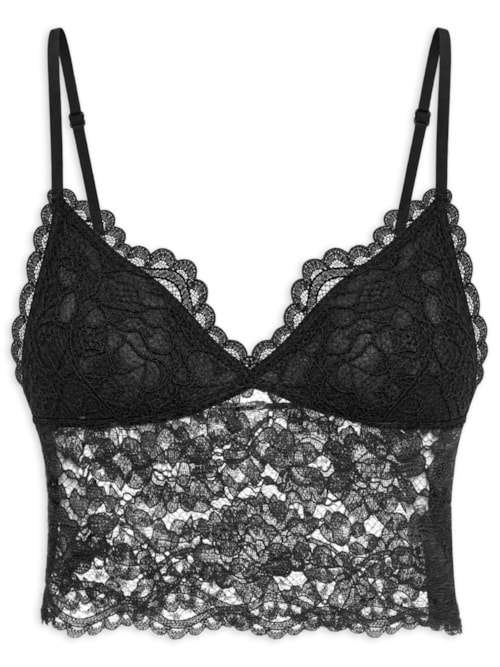 Top De Renda - Preto