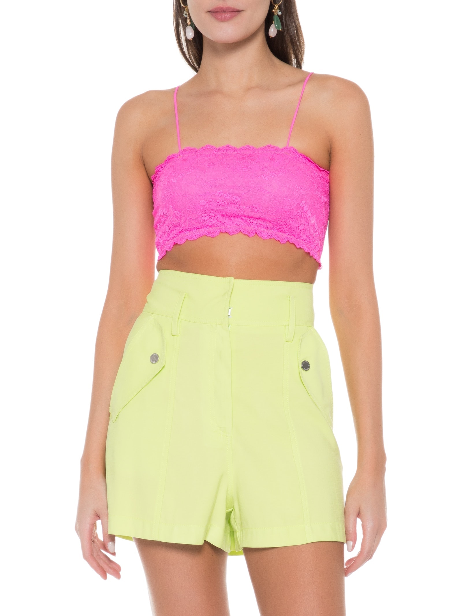 Top De Renda Rosa My Favorite Things