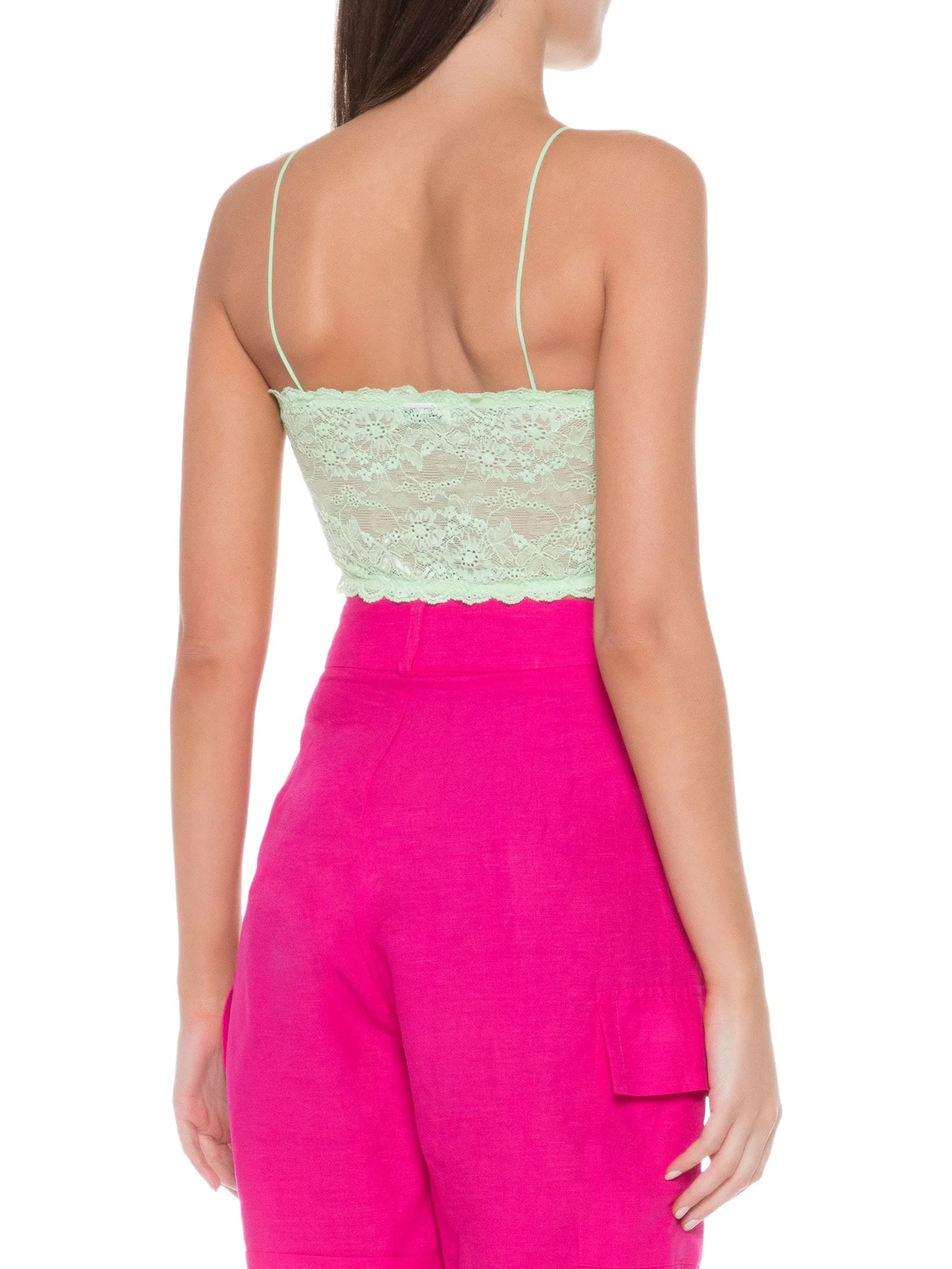 Top De Renda Verde My Favorite Things