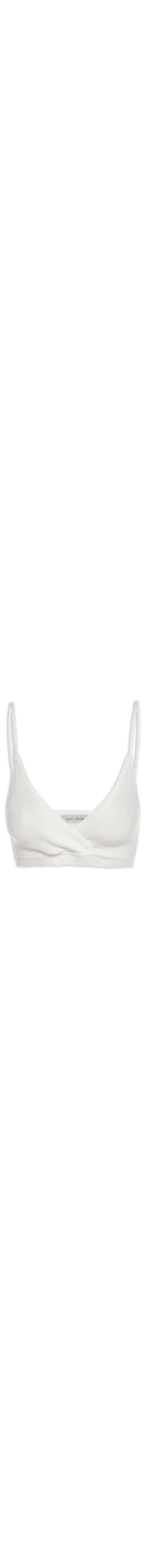Top De Tricot Transpassado - Off White