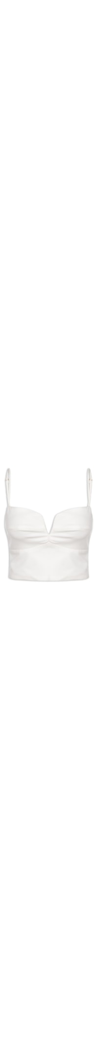 Top Decote Lastex - Branco