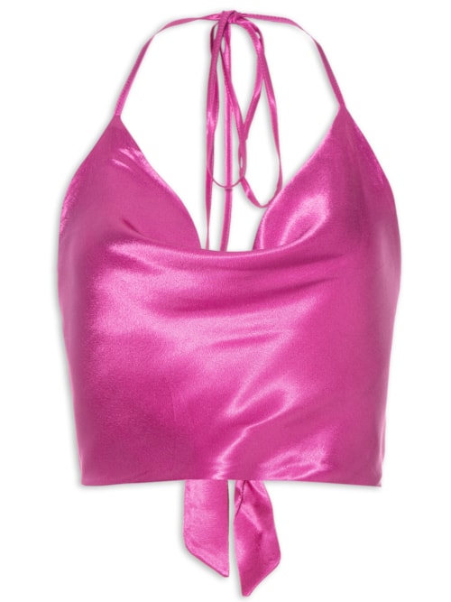 Top Degradê Cetim – Rosa