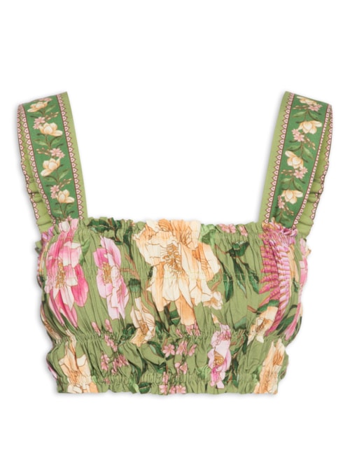 Top Delicadeza De Floral - Verde