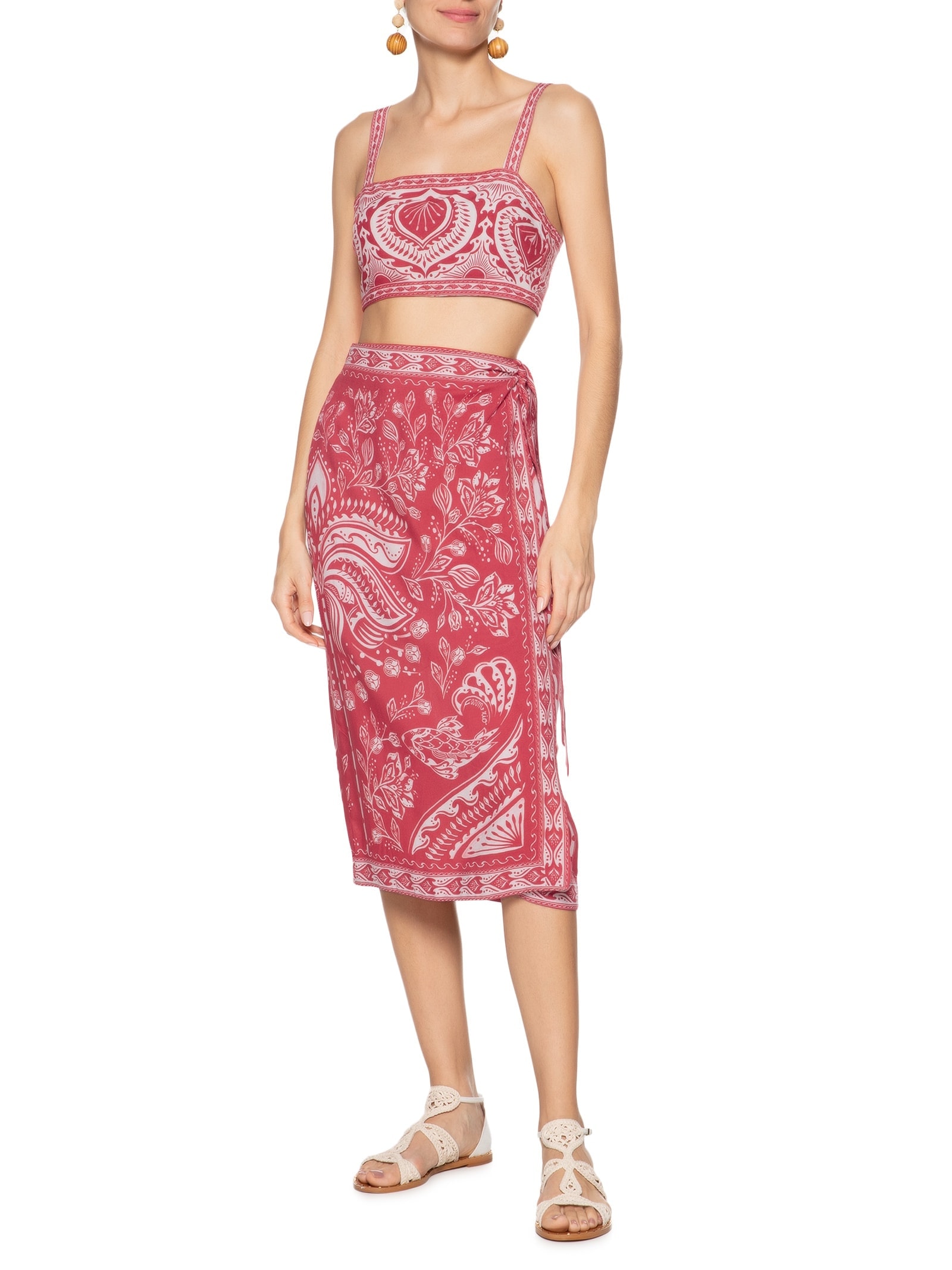 Top Double Coqueiro Majestoso Vermelho  Farm