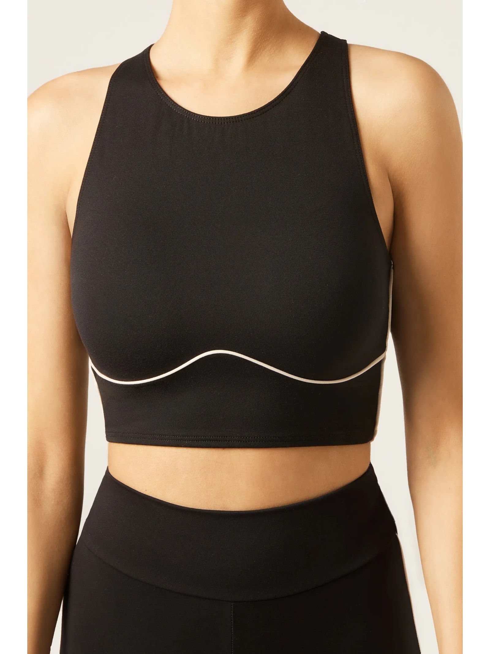 Top Efeito Debrum Soft Touch Preto Calzedonia